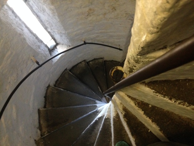 Escaleras de una de las torres del castillo